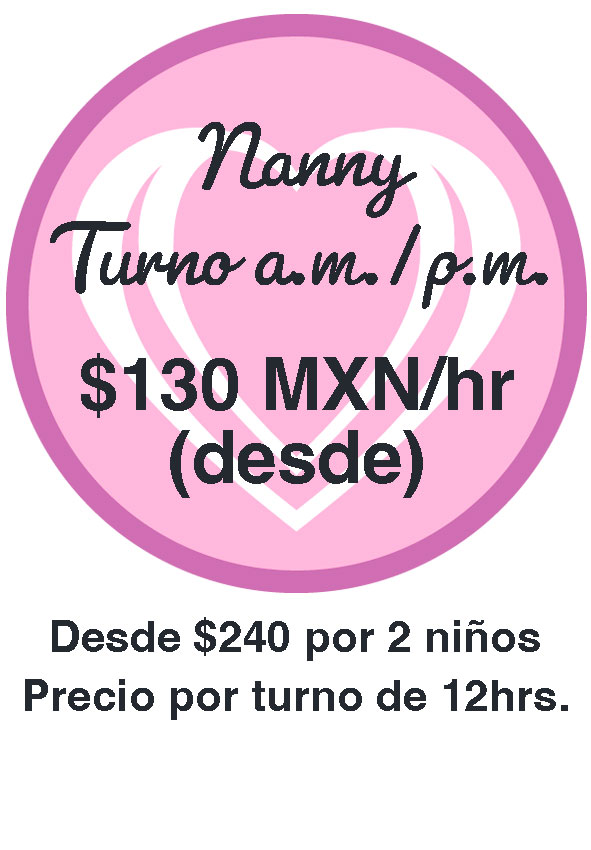 Servicio Nanny Turno a.m./p.m.